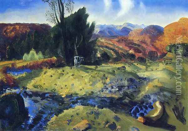 Autumn Brook Oil Painting - George Wesley Bellows