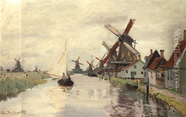 Moulin En Hollande Oil Painting - Claude Monet