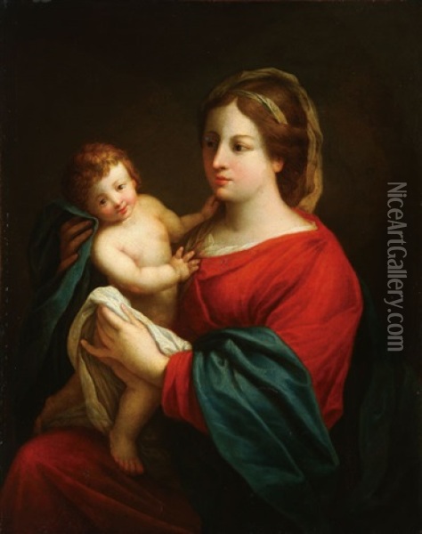 The Madonna And Child Oil Painting - Pierre Mignard the Elder