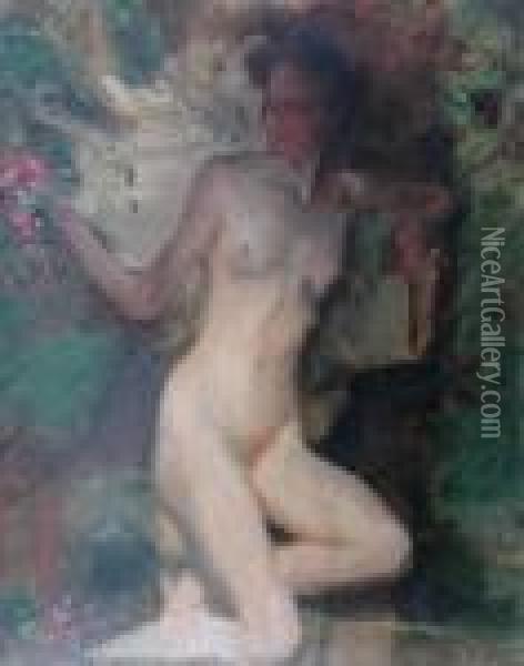 Nude Study Oil Painting - George Spencer Watson