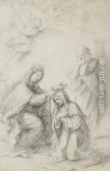 La Vision De Sainte Therese D'avila Oil Painting - Guercino