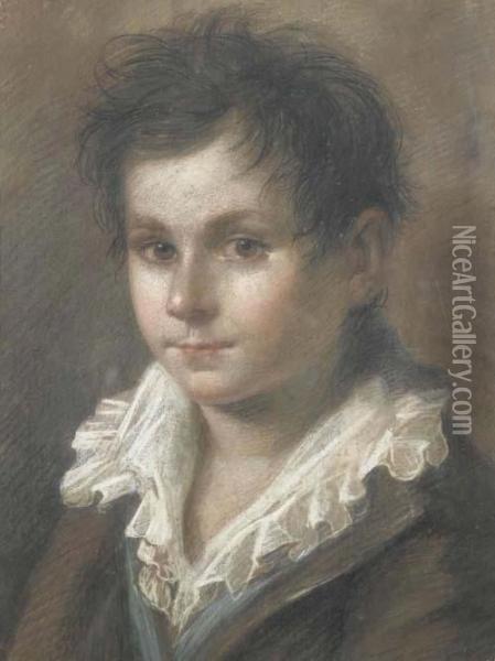 Portrait Eines Junglings. Oil Painting - Maria Ellenrieder