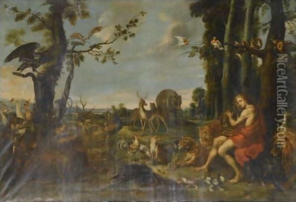 Orpheus Charming The Animals Oil Painting - Frans Snyders
