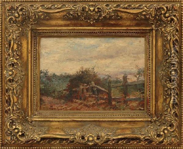 View Of Hawthorn Oil Painting - Frederick McCubbin