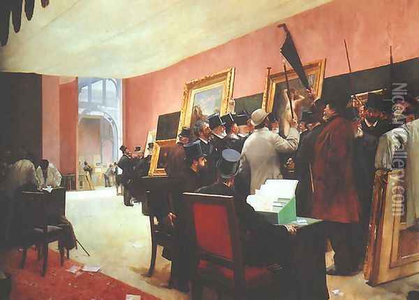 Painting Jury Oil Painting - Henri Gervex