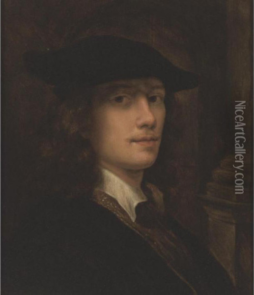 Portrait Of A Gentleman Oil Painting - Pieter Harmensz Verelst