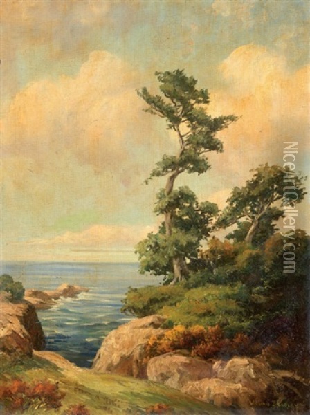 Marina Oil Painting - William Bradley