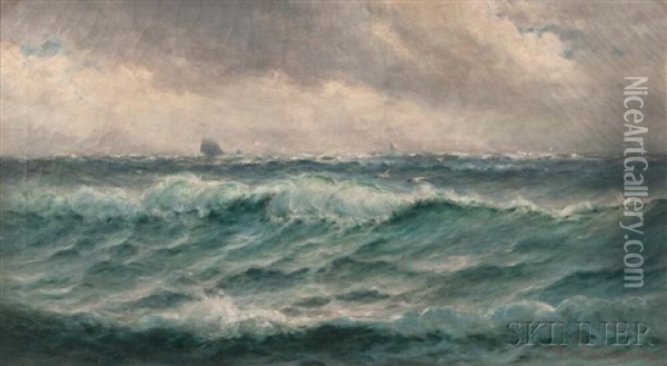 Stormy Seas Oil Painting - Theodore Victor Carl Valenkamph