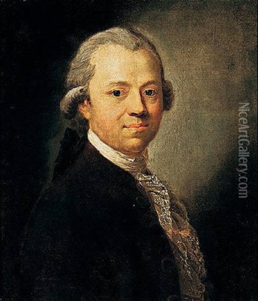 Portrait Of Christopher Friedrich Nicolai Oil Painting - Anton Graff