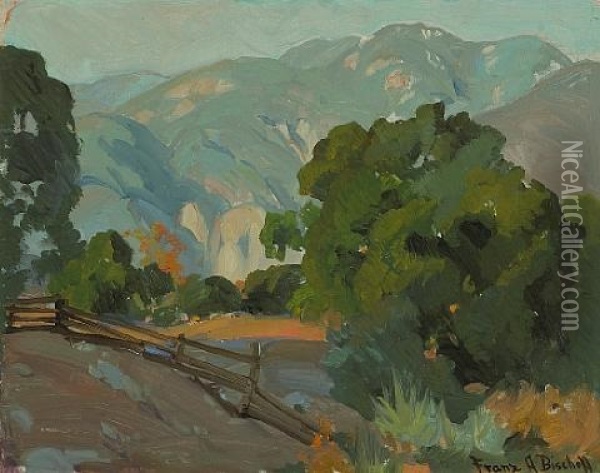 Ranch Near Pasadena Oil Painting - Franz Arthur Bischoff