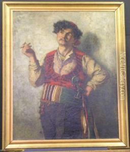 Spanish Gypsy Oil Painting - Walter Satterlee