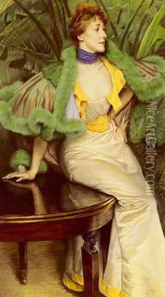 The Princesse De Broglie Oil Painting - James Jacques Joseph Tissot