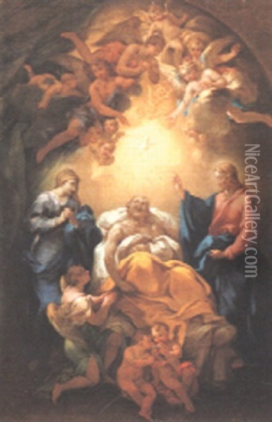 Il Transito Di San Giuseppe Oil Painting -  Parmigianino (Michele da Parma)