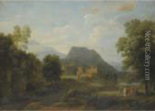 Classical Landscape Oil Painting - Jean-Victor Bertin