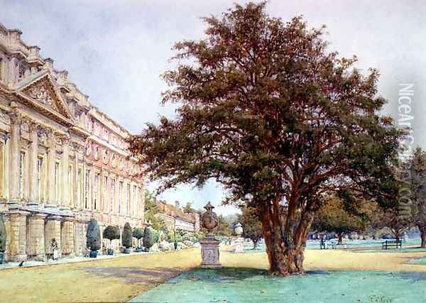Hampton Court Palace Oil Painting - Ernest Arthur Rowe