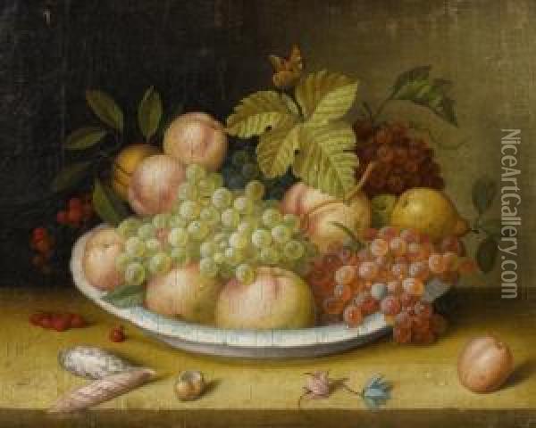 Still Life With Fruit Oil Painting - Isaak Soreau