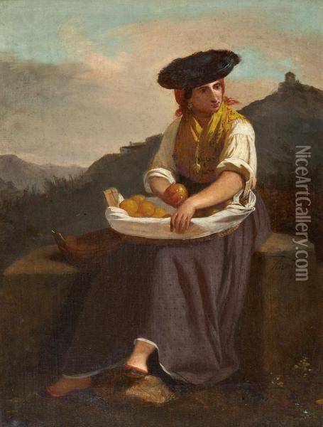 Vendedeira De Fruta Oil Painting - Francisco De Goya y Lucientes