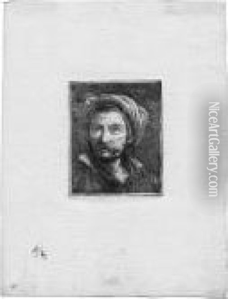 Alter Mann Mit Turban Oil Painting - Giovanni Domenico Tiepolo