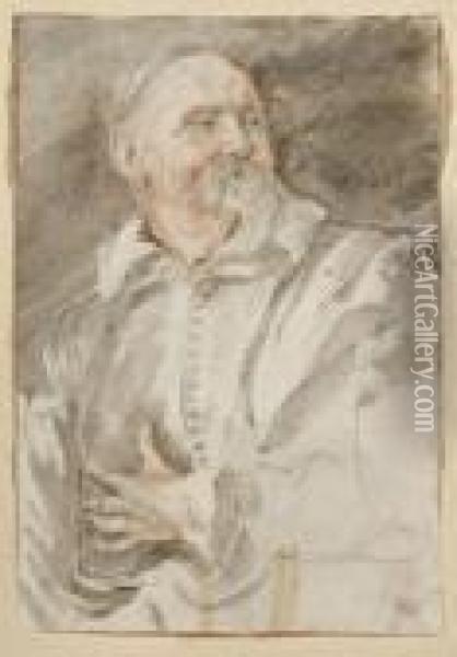 Portrait De Jan Snellinck Oil Painting - Sir Anthony Van Dyck