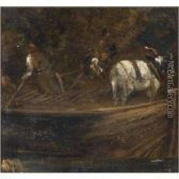 Study For The White Horse Oil Painting - John Constable