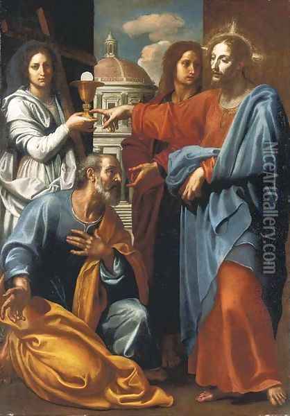 The Last Communion of Saint Peter Oil Painting - Ottavio Vannini