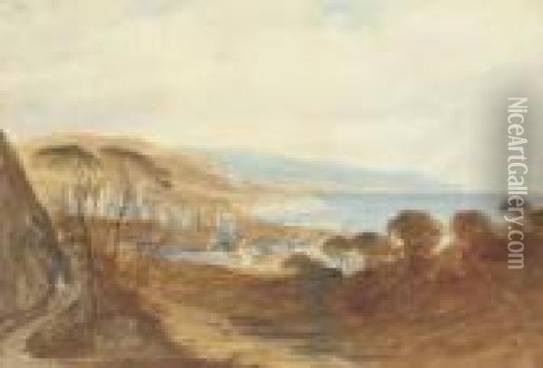 Glenarm, Co. Antrim Oil Painting - Andrew Nicholl