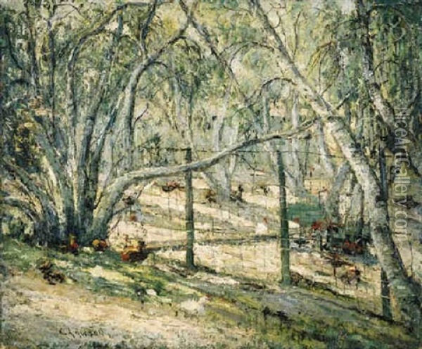 Zoo In Central Park Oil Painting - Ernest Lawson