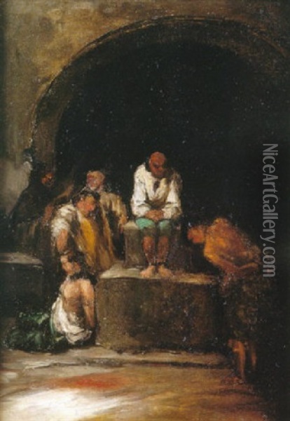 La Inquisicion Oil Painting - Eugenio Lucas Velazquez