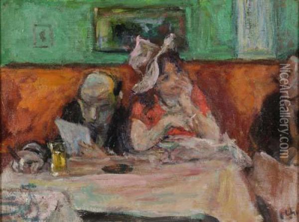 The Russian Tea Room Oil Painting - Robert Phillips
