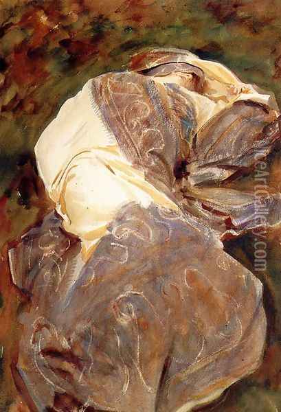 Reclining Figure Oil Painting - John Singer Sargent