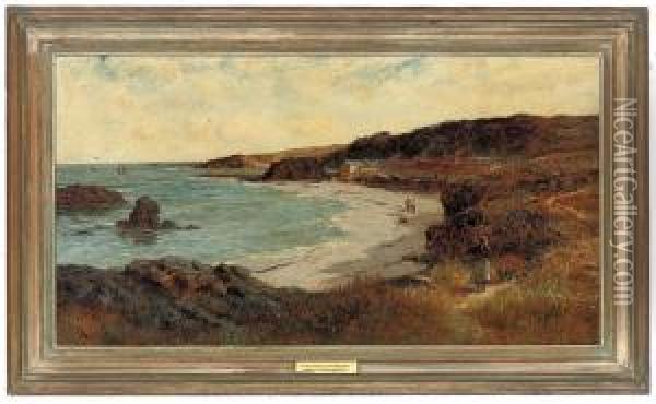 The Coast Off Devon Oil Painting - Colin Hunter