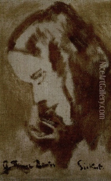 Portrait Of Gwen Ffrangcon-davies Oil Painting - Walter Sickert