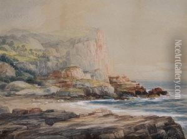The Giant's Causeway, Co. Antrim Oil Painting - Robert D. Wilkie