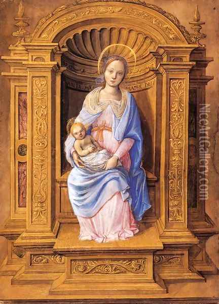 Virgin and Child Oil Painting - Jean Poyer