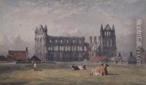 Whitby Abbey Oil Painting - George Weatherill