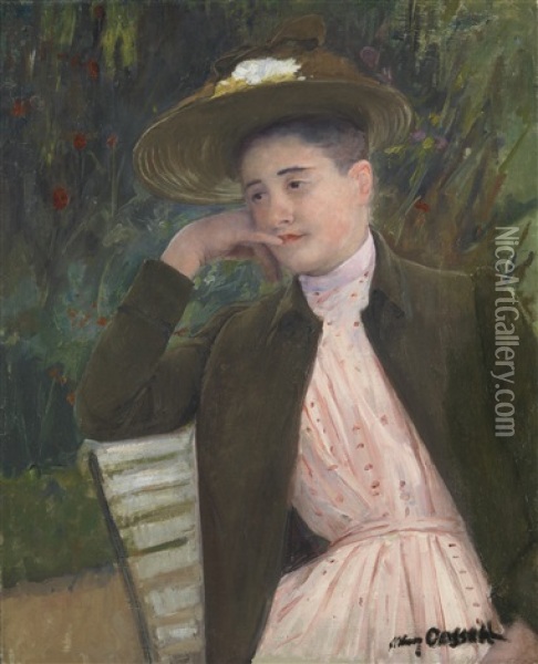 Portrait Of Celeste Oil Painting - Mary Cassatt