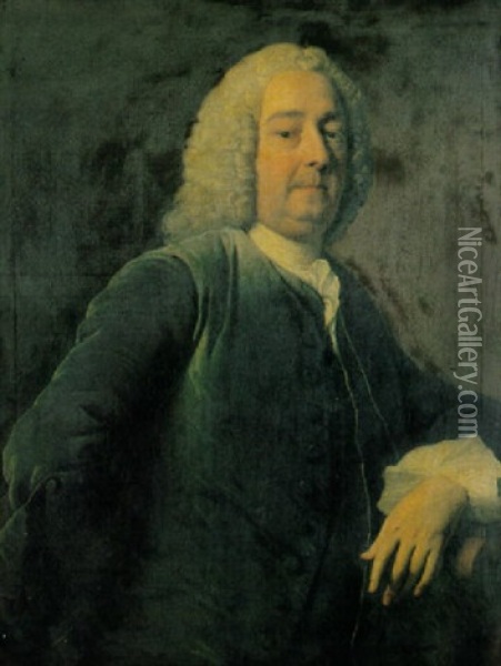 Portrait Of Joseph Gulston Oil Painting - Allan Ramsay
