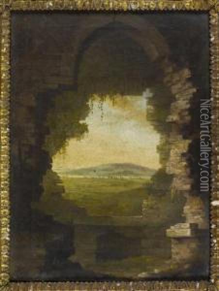 Bunratty Castle Oil Painting - Jeremiah Hodges Mulcachy