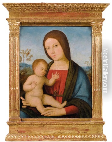 Madonna Mit Kind Oil Painting - Nicola Pisano
