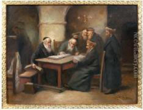 La Benediction Des Lumieres. Oil Painting - Hans Winter