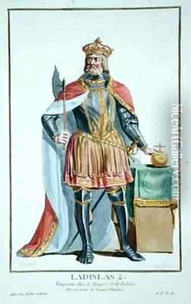 Ladislaw I 1040-95 King of Bohemia Oil Painting - Pierre Duflos