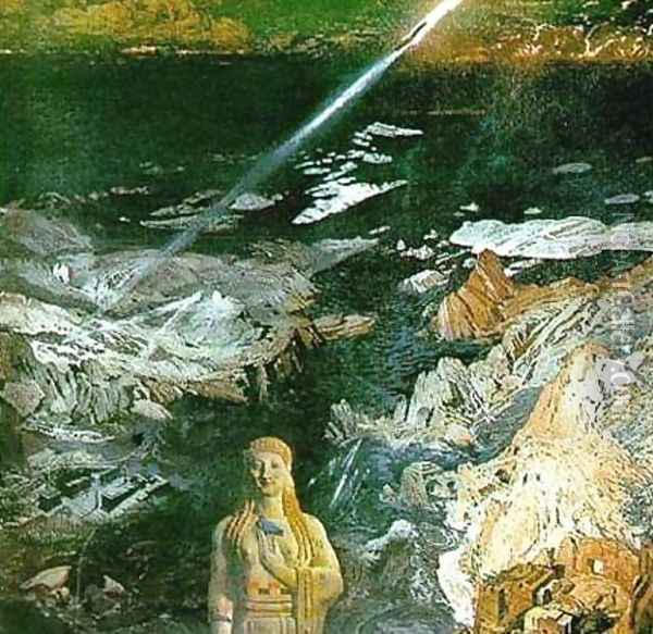 Lightning of Zeus Oil Painting - Leon Samoilovitch Bakst