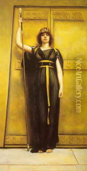 The Priestess Oil Painting - John William Godward