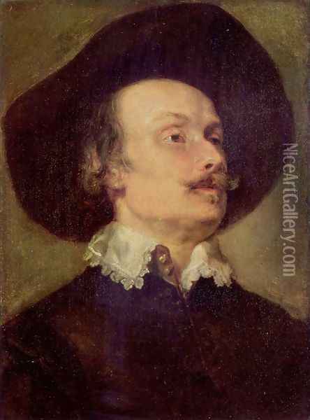 Portrait of the battle painter Pieter Snayers Oil Painting - Sir Anthony Van Dyck