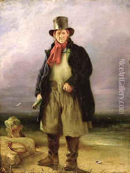 The Old Pilot, 1837 Oil Painting - Henry Perlee Parker
