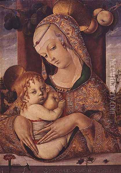 Virgin and Child, c.1480 Oil Painting - Carlo Crivelli