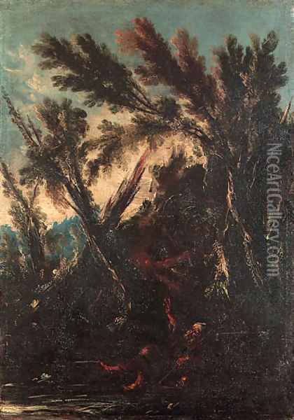 The Temptation of Saint Anthony Oil Painting - Alessandro Magnasco
