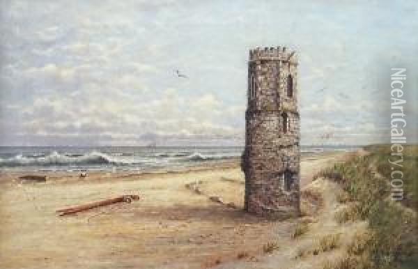 Eccles Tower, Norfolk Oil Painting - Walter Robertson