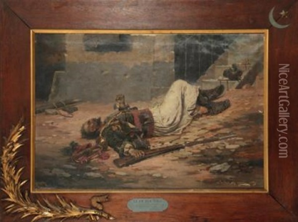 La Fin D'un Turco Oil Painting - Jules Monge