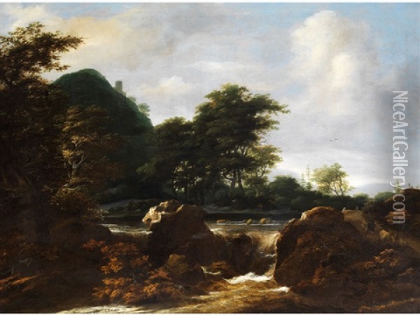 Baumlandschaft Oil Painting - Jacob Salomonsz van Ruysdael